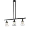 Innovations Lighting 213-OB-G192 Bellmont - Three Light Adjustable Stem Island, Oiled Rubbed Bronze Finish with Clear Glass view 1