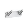 Smedbo B1062 Double Coat Rack, Brushed Stainless Steel view 1