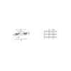 Smedbo B1062 Double Coat Rack, Brushed Stainless Steel view 2