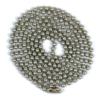 Beaded Chain #6, 3' with Connector Pewter Finish
