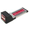 Coolgear Dual Port ExpressCard 34mm eSATA 3Gb/s 300Mbps SATA II Card RAID view 1