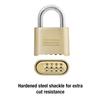 Master Lock Padlock, Set Your Own Letter Combination Lock, 2 in. Wide, 175DWD, 1- inch, Tan view 4