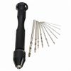 CoCocina Mini Aluminum Hand Drill with Keyless Chuck and 10 Twist Drills Rotary Tool view 4