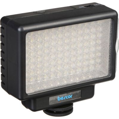 Bescor LED-70 Dimmable 70W Video and DSLR Light - Bundle - with Light Stand Adapter