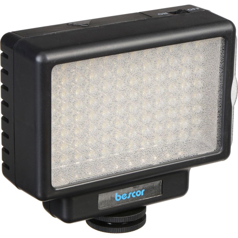 Bescor LED-70 Dimmable 70W Video and DSLR Light - Bundle - with Light Stand Adapter