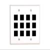 Networx Keystone Wall Plates (12 PORT, WHITE) view 1