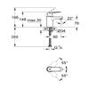 GROHE 32824000 Eurosmart Cosmopolitan Ohm Basin view 2