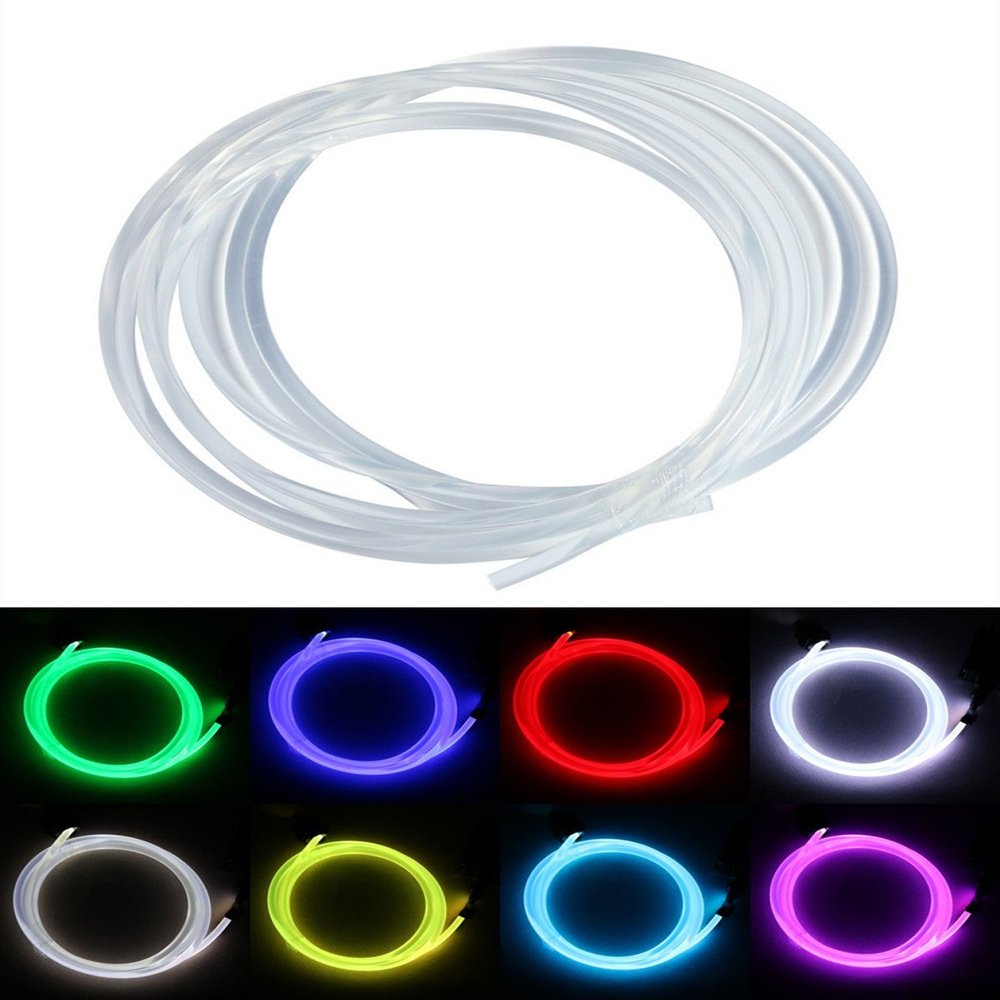 PMMA Optic Fiber Light Cable Side Glow Diameter for Fiber Optical Lighting Decoration 5M (0.24in)