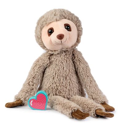 My Babys Heartbeat Bear, 20 Second Re-Recordable Voice Recorder Plush Memory for Ultrasound Audio, Pregnancy Keepsake & Registry Gift, Sloth Recordable Plush (Not a Medical Device)