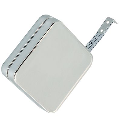 Natico Tape Measure, Square, Silver (60-890STM)