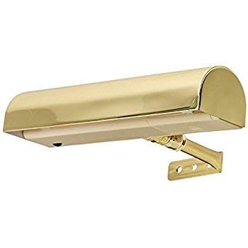 Cordless Remote Control LED Picture Shiny Polished Brass Finish, Compact 7 Wide
