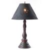 Davenport Lamp in Espresso and Salem Brick Stripe with Shade view 1