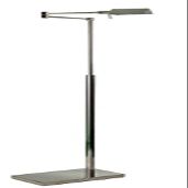 SH Lighting Architect Swing & Swivel Metal Floor Lamp - Featuring Pivoting Arms for Multiple Light Directions & LED Capabilities - 43.5" Tall Great for Home or Office - Silver