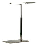 SH Lighting Architect Swing & Swivel Metal Floor Lamp - Featuring Pivoting Arms for Multiple Light Directions & LED Capabilities - 43.5" Tall Great for Home or Office - Silver