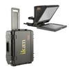 Ikan 12-inch Portable Teleprompter Kit w/Rolling Case, Adjustable Glass Frame, Easy to Assemble, Extreme Clarity (PT1200-TK) - Black view 1