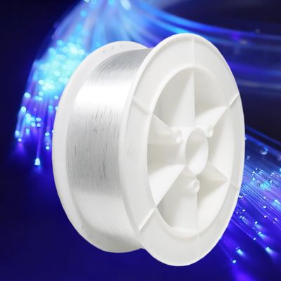 AMKI Plastic 2296ft(700Meter) 0.06in/1.5mm Diameter PMMA Fiber Optic Roll End Glow Cable for All Kind Led Star Ceiling Light Kit