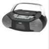 Naxa Electronics NPB-268 Portable CD/Cassette Boombox, Silver/Black view 1