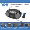 Naxa Electronics NPB-268 Portable CD/Cassette Boombox, Silver/Black view 3