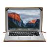 MOSISO Compatible with MacBook Air 13 inch Case A1466 A1369 Older Version 2010-2017 Release, PU Leather Laptop Sleeve Vintage Retro Zippered Portfolio Protective Case Cover, Brown view 2