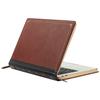 MOSISO Laptop Sleeve Case Compatible with MacBook Air 13 inch M4 A3240 M3 A3113 M2 A2681 M1 A2337 A2179 A1932 2025-2018/Pro 13 inch M2 M1 2025-2016, PU Leather Vintage Portfolio Cover, Brown view 1