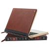 MOSISO Laptop Sleeve Case Compatible with MacBook Air 13 inch M4 A3240 M3 A3113 M2 A2681 M1 A2337 A2179 A1932 2025-2018/Pro 13 inch M2 M1 2025-2016, PU Leather Vintage Portfolio Cover, Brown view 4