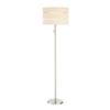 Lite Source Falan 60 1/2" Ribbon Linen and Nickel Modern Floor Lamp view 1