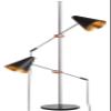 SAFAVIEH Lighting Collection Reed Modern Contemporary Scandinavian Retro Chrome/ Black 71-inch 2-light Living Room Bedroom Home Office Standing Tree Floor Lamp (LED Bulbs Included) view 4