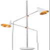 SAFAVIEH Lighting Collection Reed Modern Contemporary Scandinavian Retro Chrome/White 71-inch 2-Light Living Room Bedroom Home Office Standing Tree Floor Lamp (LED Bulbs Included) view 1