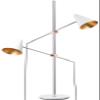 SAFAVIEH Lighting Collection Reed Modern Contemporary Scandinavian Retro Chrome/White 71-inch 2-Light Living Room Bedroom Home Office Standing Tree Floor Lamp (LED Bulbs Included) view 3