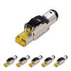 Cable Matters 6-Pack Tool-Free 10Gbps Shielded Cat6A RJ45 Termination Plug view 1