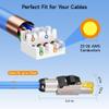 Cable Matters 6-Pack Tool-Free 10Gbps Shielded Cat6A RJ45 Termination Plug view 4