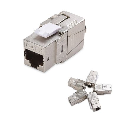 Cable Matters [UL Listed] 5-Pack 40Gbps Shielded RJ45 Cat 8, Cat8 Keystone Jack for Patch Panel, Wall Plate