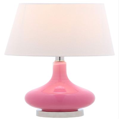 SAFAVIEH Lighting - Amy Mini 17.5-Inch Kids Table Lamp - Pink - Playful Gourd Silhouette Design - Ideal for Kids Room, Nursery, Bedroom - LED Bulb Included (KID4087P)