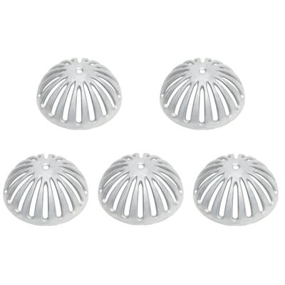 EquipmentBlvd FS-DS 5 Pieces Aluminum Dome Strainer for 12" Floor Sink. 5-1/4" Diameter (5 pcs)