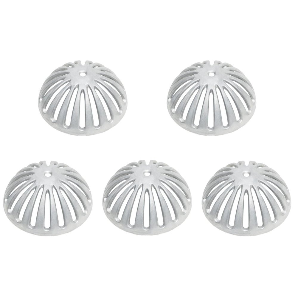 EquipmentBlvd FS-DS 5 Pieces Aluminum Dome Strainer for 12" Floor Sink. 5-1/4" Diameter (5 pcs)
