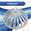EquipmentBlvd FS-DS 5 Pieces Aluminum Dome Strainer for 12" Floor Sink. 5-1/4" Diameter (5 pcs) view 2
