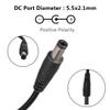 12V Power Supply 4A Power Adapter Supply, Signcomplex AC 100-240V to DC 12V Transformers, Switching Power Supply, 12VDC LED Driver for 12V 3528/5050 LED Strip Lights, 48W Max, 2.1mm X 5.5mm US Plug view 3