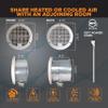 Suncourt ThruWall Room-to-Room Transfer Fan  Quiet Through Wall Vent Fan Improves Air Circulation Between Rooms 200-440 Sq. Ft. | 10 Power Cord, 2-Speed (TW108) view 2