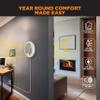 Suncourt ThruWall Room-to-Room Transfer Fan  Quiet Through Wall Vent Fan Improves Air Circulation Between Rooms 200-440 Sq. Ft. | 10 Power Cord, 2-Speed (TW108) view 3
