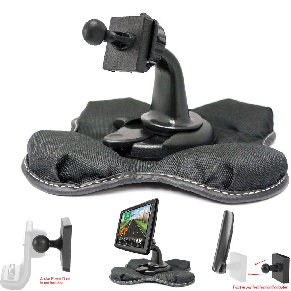 ChargerCity Portable Dashboard GPS Friction Mount for Tomtom VIA 1415 1435 1505 1515 1535 1605 1625 M TM T GO 40 50 51 52 60 61 62 500 520 600 620 5000 6000 Live EASYPORT GPS