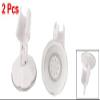 uxcell Plastic Safe Bathroom Shower Head Vacuum Suction Cup Grip Holder 2pcs White view 2
