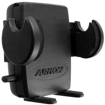 ARKON Mounts Mega Grip Universal Phone Holder | Securely Holds Phones 3.5" Wide | Fit to Pedestals Dual-T Compatible | Compatible with iPhone, Samsung, Google, and More