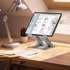 KABCON Quality Tablet Stand,Adjustable Foldable Eye-Level Aluminum Solid Up to 15-in Tablets Holder for Microsoft Surface Series Tablets,iPad Series,Samsung Galaxy Tabs,Amazon Kindle Fire,Etc.Silver view 3