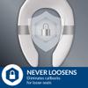 BEMIS 7600T Commercial Heavy Duty Closed Front Toilet Seat with Cover, Industrial Seat with Secure Installation, Elongated, White view 4