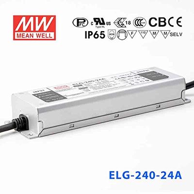 Meanwell ELG-240-24A Power Supply - 240W 24V 10A - Adjustable - IP65