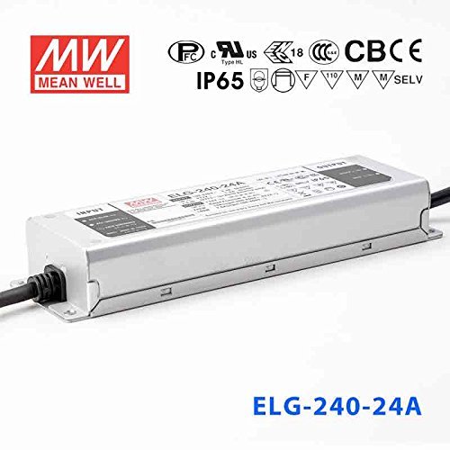 Meanwell ELG-240-24A Power Supply - 240W 24V 10A - Adjustable - IP65