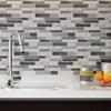 Art3d 12 x 12 Inch Vinyl Peel and Stick Backsplash, 10-Pack, Marble Grey view 2