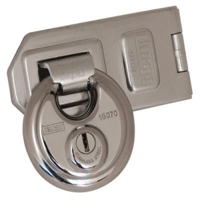 Kasp K16070D260 160 Series Disc Padlock with 260 Series Hasp and Staple Set