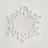 25 Acrylic Christmas Ornaments Blanks Snowflake 1/8" Thick Clear -Made in USA - (4.5") view 2