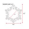 25 Acrylic Christmas Ornaments Blanks Snowflake 1/8" Thick Clear -Made in USA - (4.5") view 3